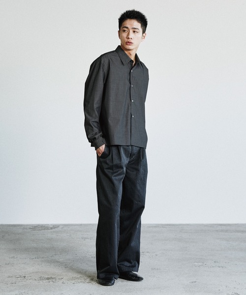 WYM LIDNM シャツ MICRO SPAN CROPPED SHIRT メンズ レディース