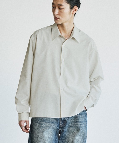 トップス MICRO SPAN CROPPED SHIRT WYM LIDNM シャツ MICRO SPAN CROPPED SHIRT メンズ レディース