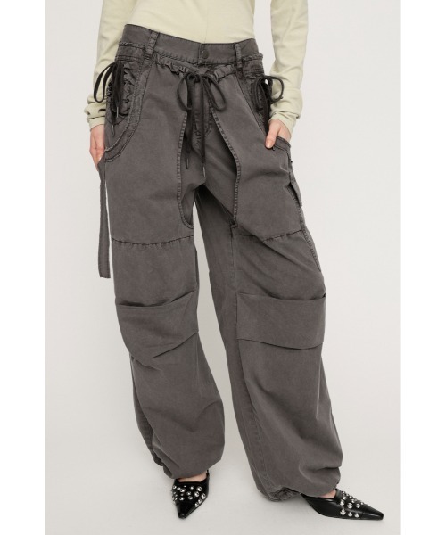SLY TUCK WIDE WOBEN PT サイズ2（M、Lサイズ相当） SLY（スライ） スラックス パンツ TUCK WIDE WOVEN PT タックワイド