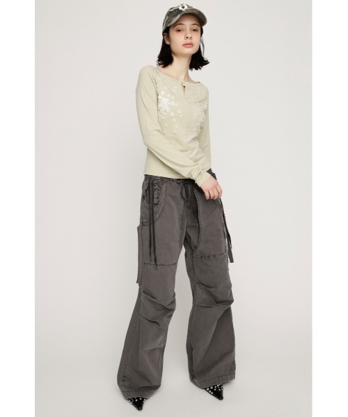 SLY　スライ　TUCK WIDE WOVEN パンツ SLY（スライ） スラックス パンツ TUCK WIDE WOVEN PT タックワイド
