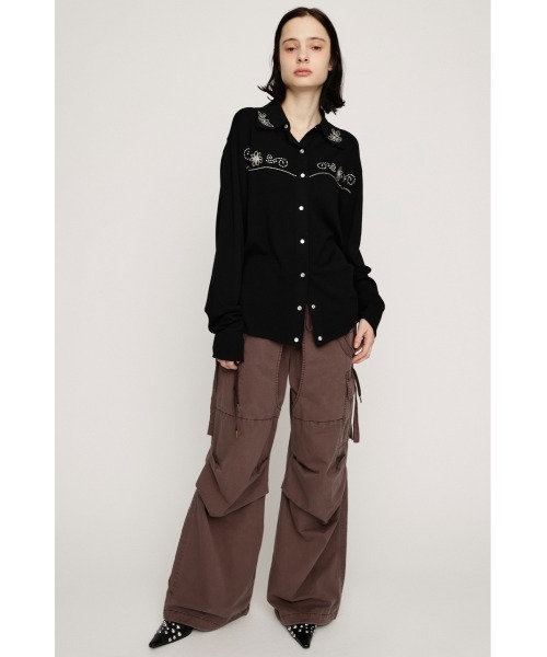 SLY（スライ） スラックス パンツ TUCK WIDE WOVEN PT タックワイド