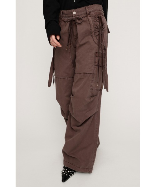 SLY（スライ） スラックス パンツ TUCK WIDE WOVEN PT タックワイド