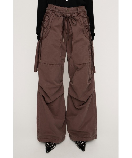 SLY（スライ） スラックス パンツ TUCK WIDE WOVEN PT タックワイド