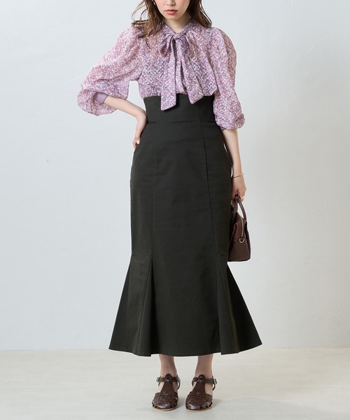 「natural couture」 半袖ブラウス FREE ブルー レディース_画像4