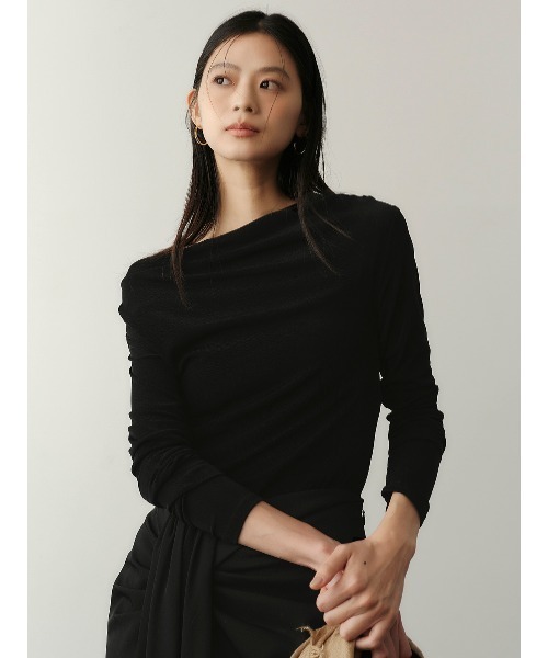 ANUANS トップス anuans（アニュアンス） tシャツ バックオープンシアーカットトップス