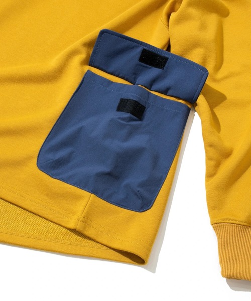 「go slow caravan」 「Mountain Mania」スウェットカットソー MEDIUM グリーン メンズ_画像8