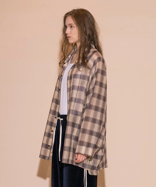 「my beautiful landlet」 長袖シャツ 1 パープル メンズ_画像5