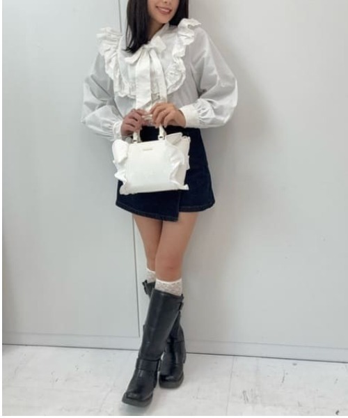 Samantha Vega（サマンサベガ） ハンドバッグ リボンフリル