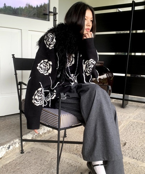 「LONSLAN」 パンツ S ブラック レディース_画像6