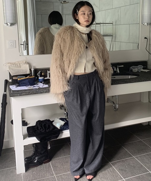 「LONSLAN」 パンツ S ブラック レディース_画像7