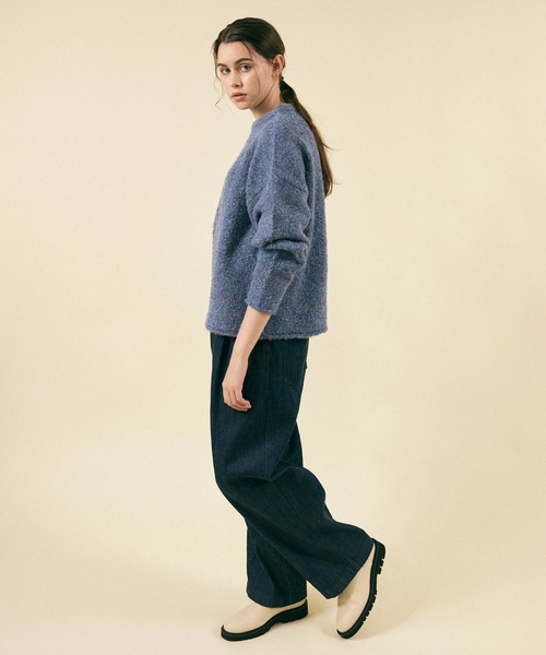 「RNA-N」 長袖ニット MEDIUM ブルー レディース_画像4