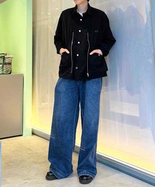 LOVELESS（ラブレス） ワイドパンツ ジーンズ 2タックフェードバギー