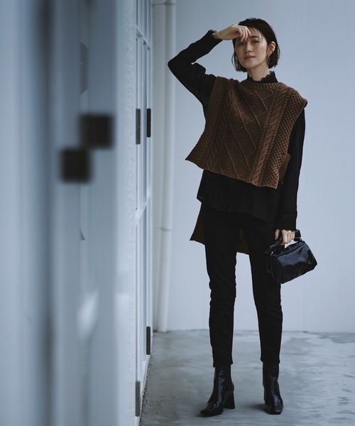 「RUIRUE BOUTIQUE」 コンビワンピース S アイボリー レディース_画像3