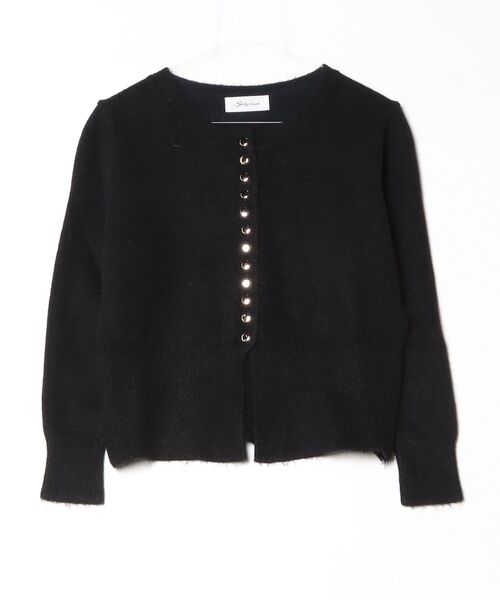 「Shelly island」 ニットカーディガン FREE ブラック レディース_画像2