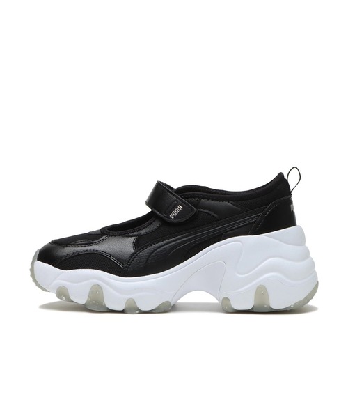 「PUMA」 シューズ 23.0cm ブラック レディースの画像