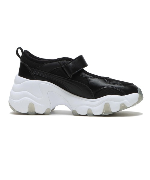 「PUMA」 シューズ 23.0cm ブラック レディースの画像