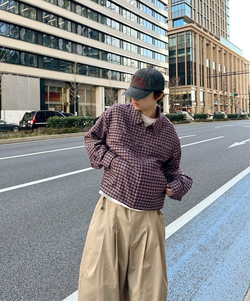 kutir（クティール） ブルゾン アウター CROPPED STUDDED CHECKED