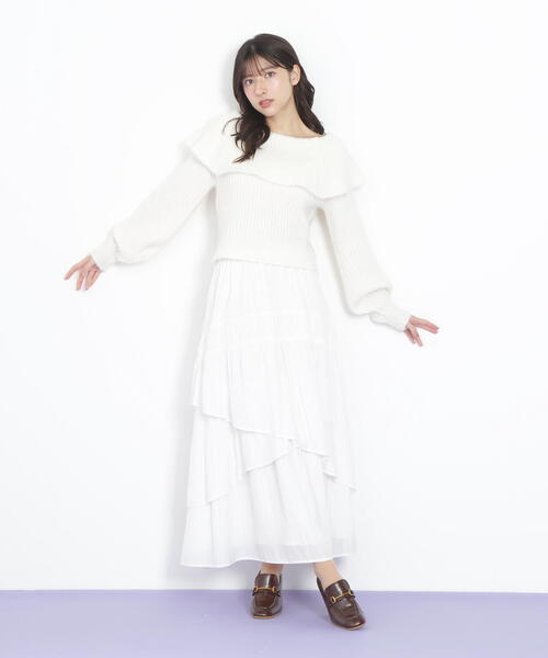 「JILL by JILL STUART」 長袖ニット FREE ブルー レディース_画像5