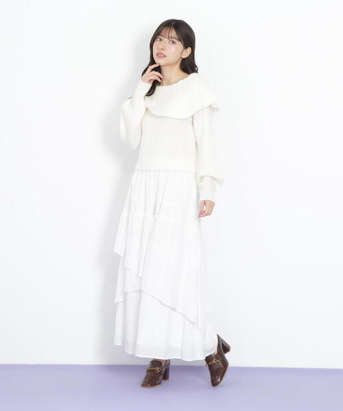 「JILL by JILL STUART」 長袖ニット FREE ブルー レディース_画像6