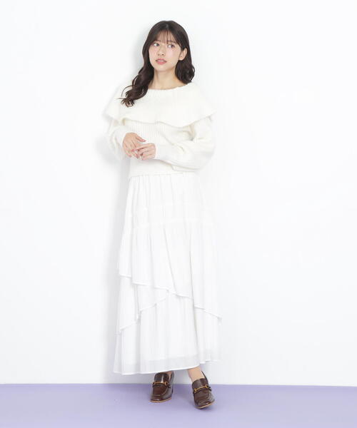 「JILL by JILL STUART」 長袖ニット FREE ブルー レディース_画像7