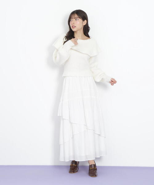 「JILL by JILL STUART」 長袖ニット FREE ブルー レディース_画像8
