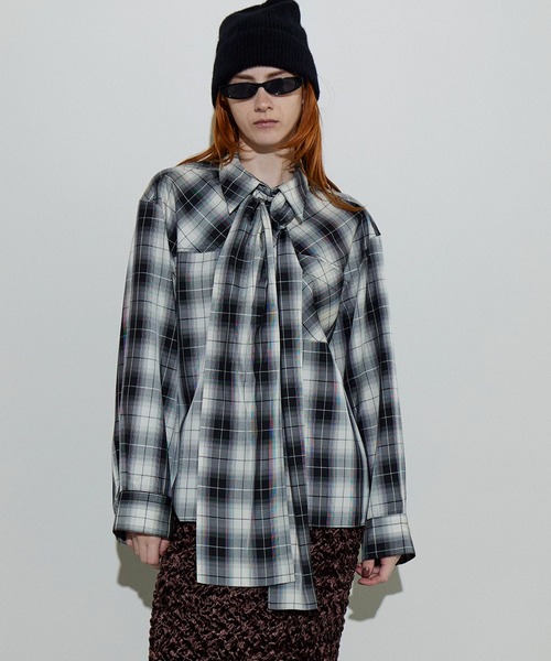 「MAISON SPECIAL」 長袖シャツ FREE ブルー レディースの画像