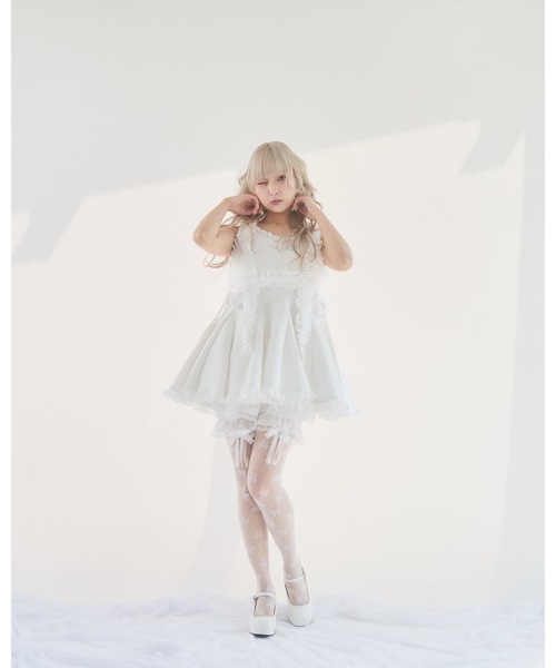 lilLilly ワンピース 白雪姫乃 lilLilly（リルリリー） ワンピース バックリボンダイバーワンピース