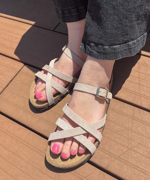 「THE BAREFOOT」 フラットサンダル 37 ブラウン レディース_画像9