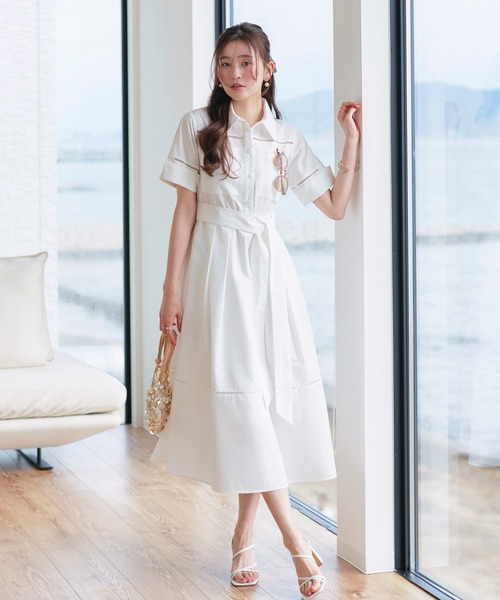 RUIRUE BOUTIQUE（ルイルエブティック） シャツワンピース 洗える