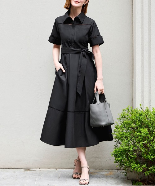 ルイルエブティック　ロングワンピース RUIRUE BOUTIQUE（ルイルエブティック） シャツワンピース 洗える