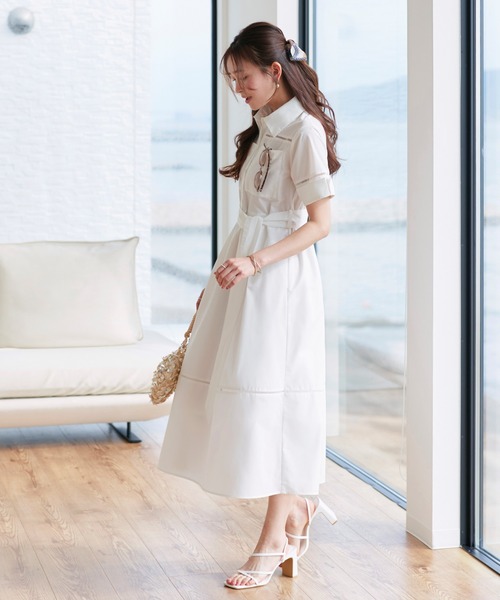RUIRUE BOUTIQUE（ルイルエブティック） シャツワンピース 洗える