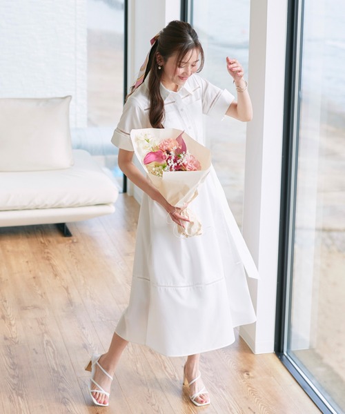 RUIRUE BOUTIQUE（ルイルエブティック） シャツワンピース 洗える
