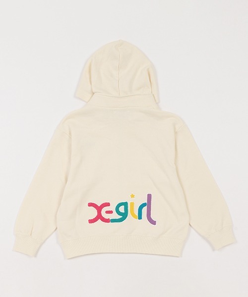 「X-girl Stages」 「KIDS」ジップアップパーカー 120cm アイボリー キッズ_画像6
