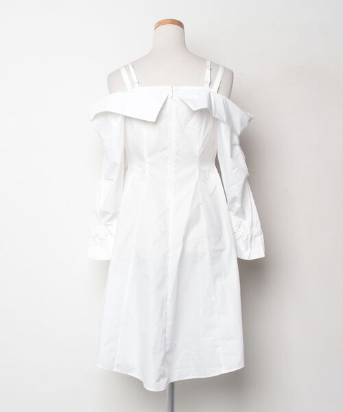 「dazzlin」 半袖ワンピース SMALL オフホワイト レディース_画像2