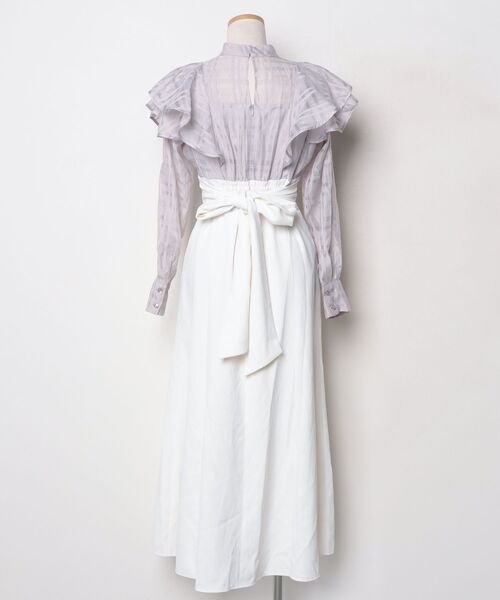 「MERCURYDUO」 長袖ワンピース MEDIUM ラベンダー レディース_画像2