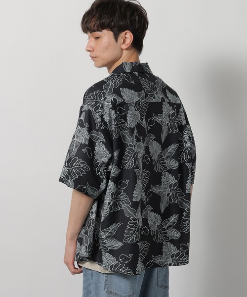 LAKOLE（ラコレ） シャツ 半袖 アソートクジラシャツ / 670409 メンズ