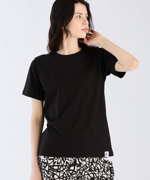 「agnes b.」 半袖Tシャツ MEDIUM ブラック レディース_画像2