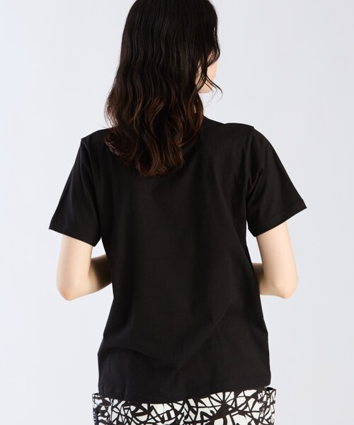 「agnes b.」 半袖Tシャツ MEDIUM ブラック レディース_画像4