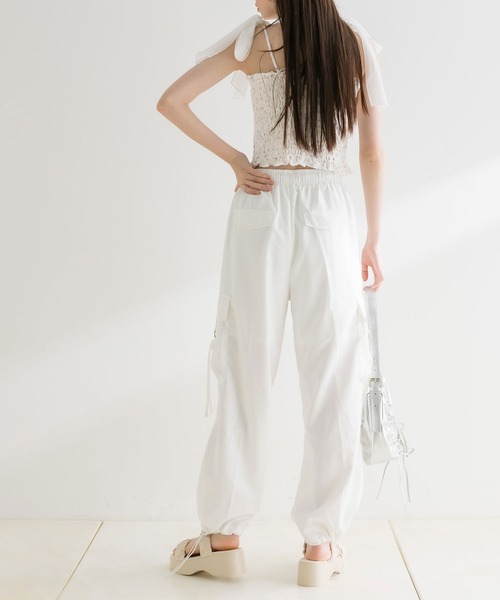 「OLIVE des OLIVE」 カーゴパンツ FREE ピンク レディース_画像7