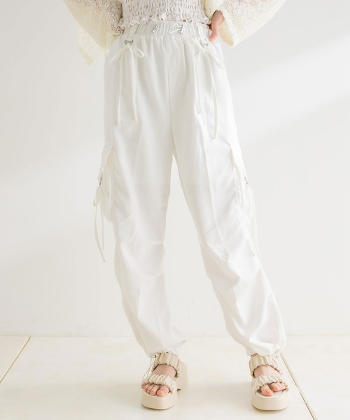 「OLIVE des OLIVE」 カーゴパンツ FREE ピンク レディース_画像8