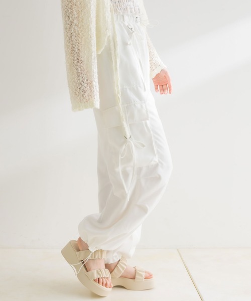 「OLIVE des OLIVE」 カーゴパンツ FREE ピンク レディース_画像9