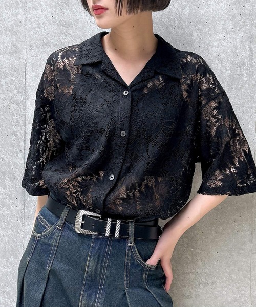 「PAGEBOY」 長袖ポロシャツ FREE ブラック レディース_画像2