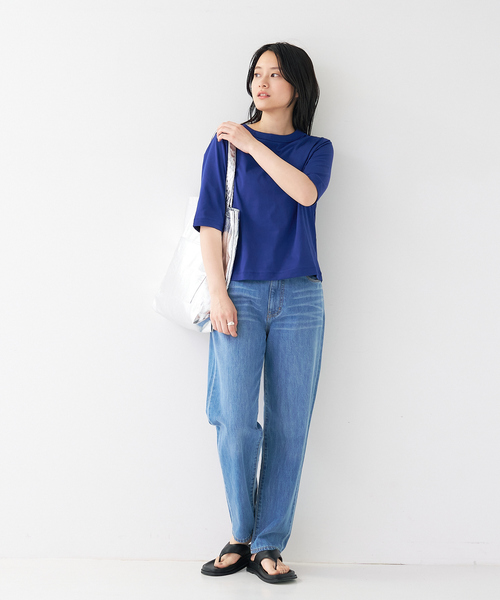 「collex」 半袖Tシャツ フリー ブルー レディース_画像5