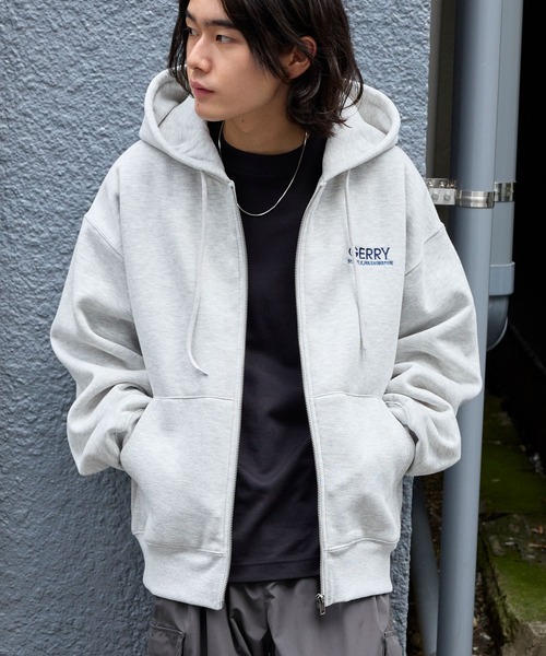 「GERRY」 ジップアップパーカー L ネイビー メンズ_画像3