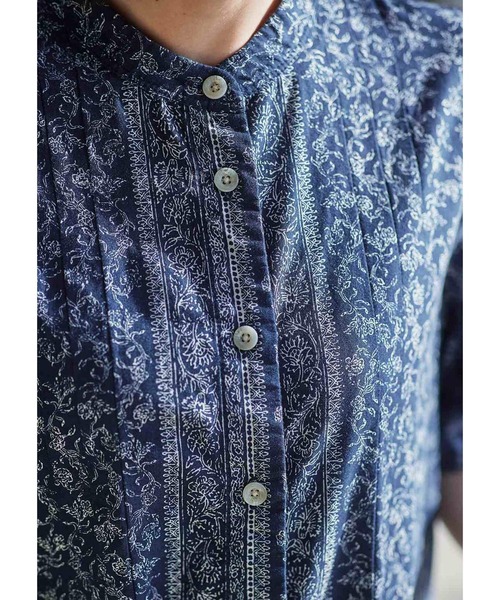 「Sunny clouds」 長袖ワンピース MEDIUM ネイビー レディース_画像6