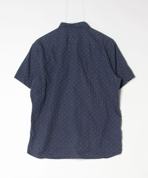 「American Eagle」 ドット柄半袖シャツ M ネイビー レディース_画像2