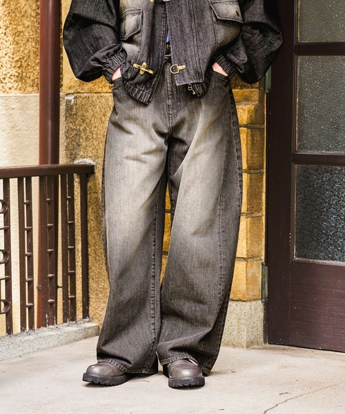 niko and…（ニコアンド） ワイドパンツ ジーンズ Extra Wide Denim