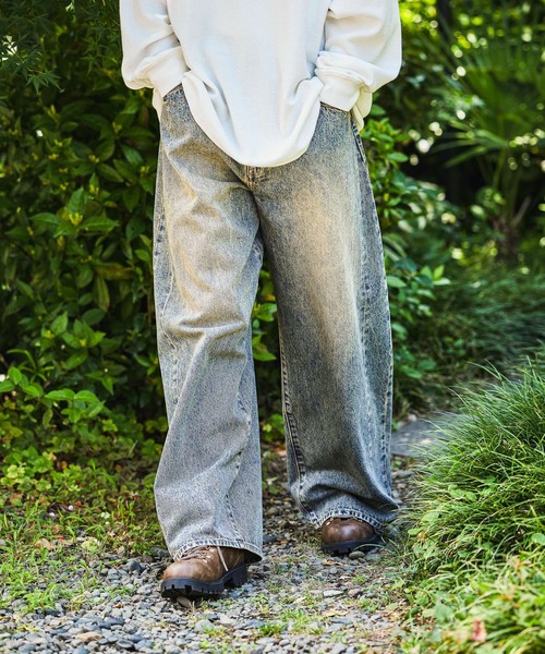niko and…（ニコアンド） ワイドパンツ ジーンズ Extra Wide Denim
