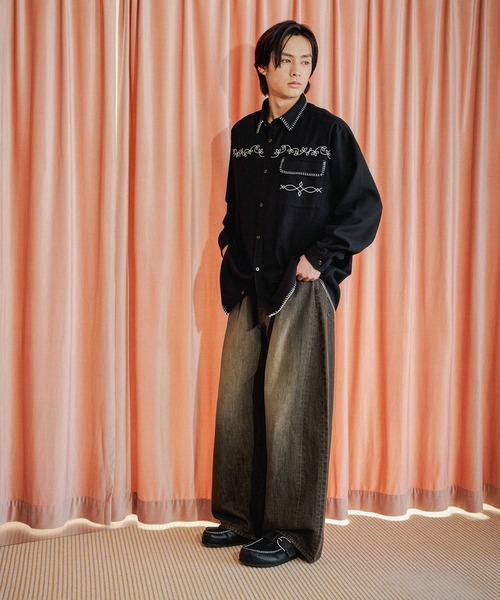 ☆あんじぇ☆様 niko and…（ニコアンド） ワイドパンツ ジーンズ Extra Wide Denim