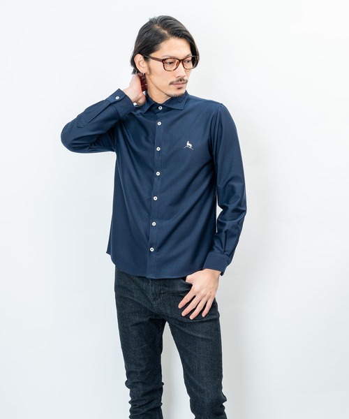 「Healthknit Product」 長袖シャツ X-LARGE シルバー メンズ_画像9